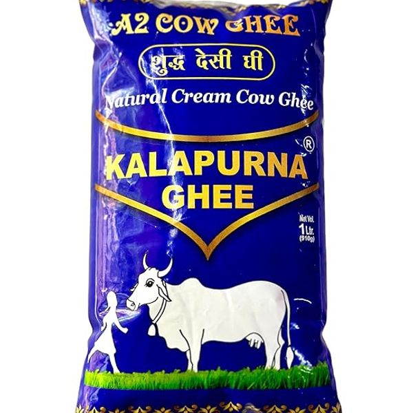 Kalapurna Natural A2 Desi Cow Ghee Pouch - 1 LTR