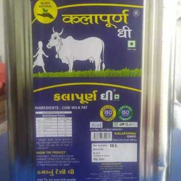 Kalapurna Natural A2 Desi Cow Ghee Tin - 15 LTR